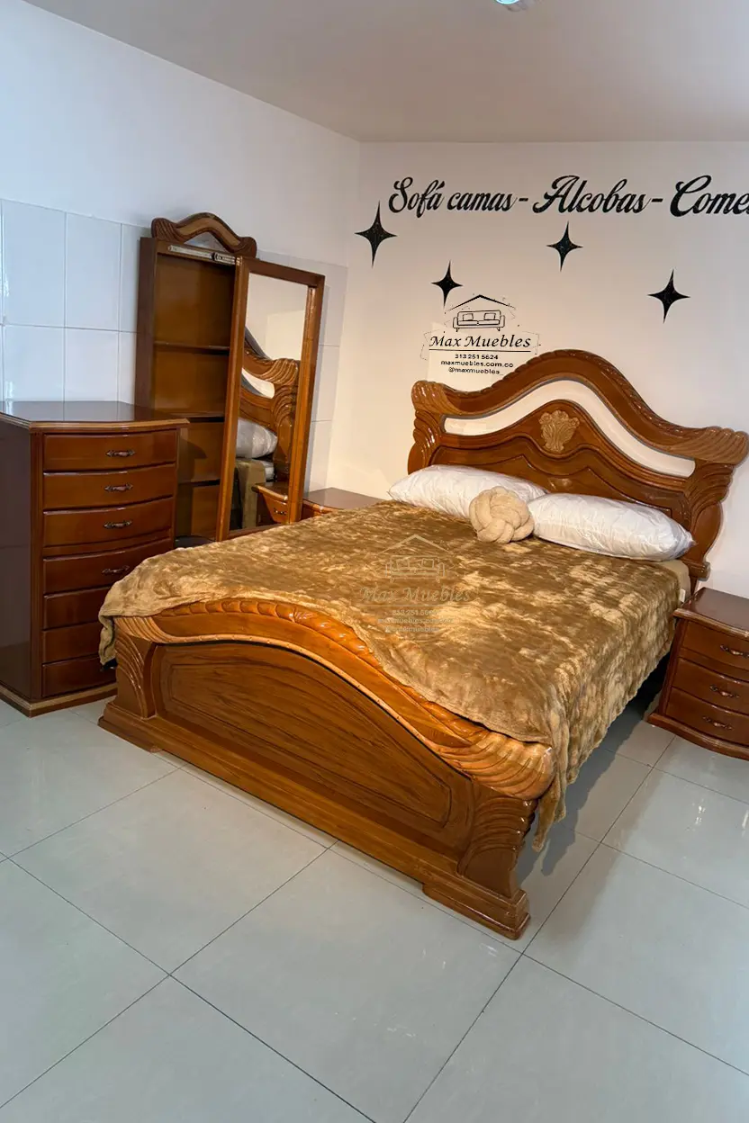 Vista 2 de Cama Cedro Artesanal