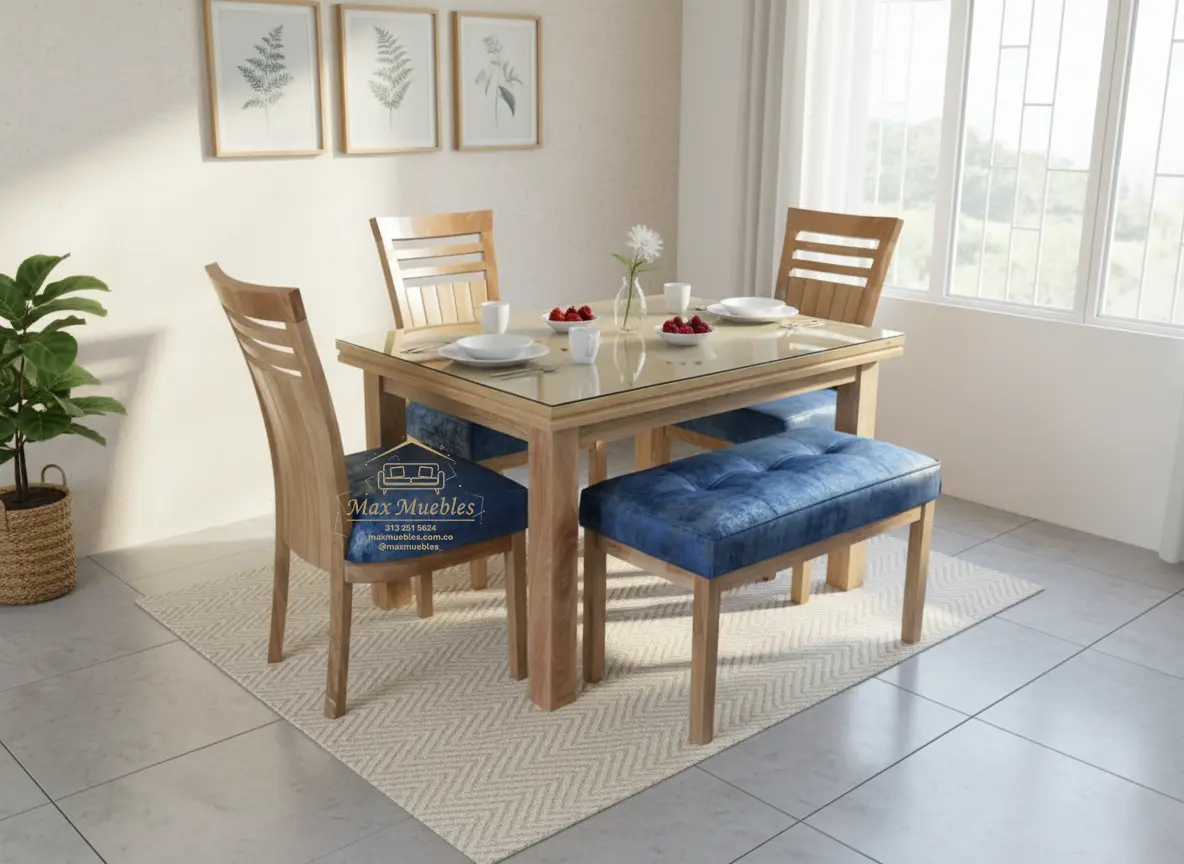 Vista 1 de Comedor Base Tapa Madera
