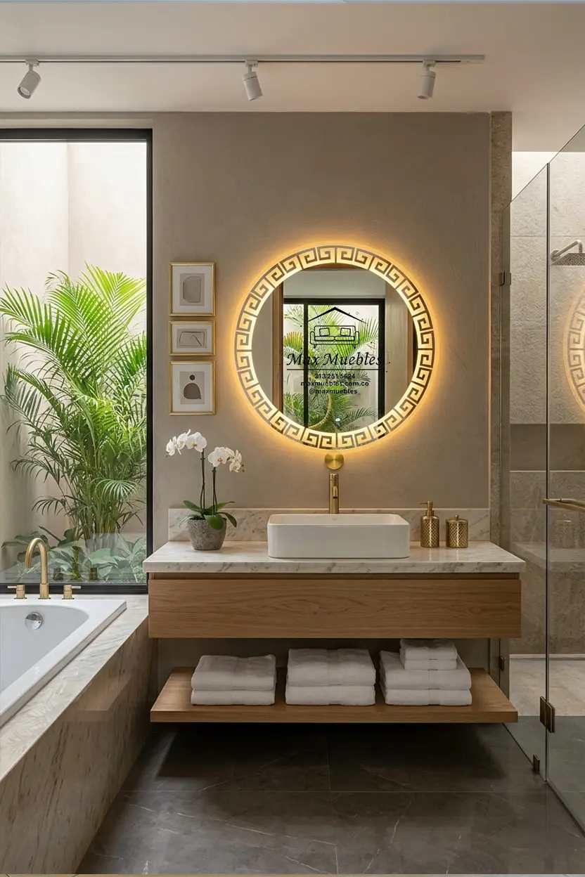 Espejo Circular Táctil